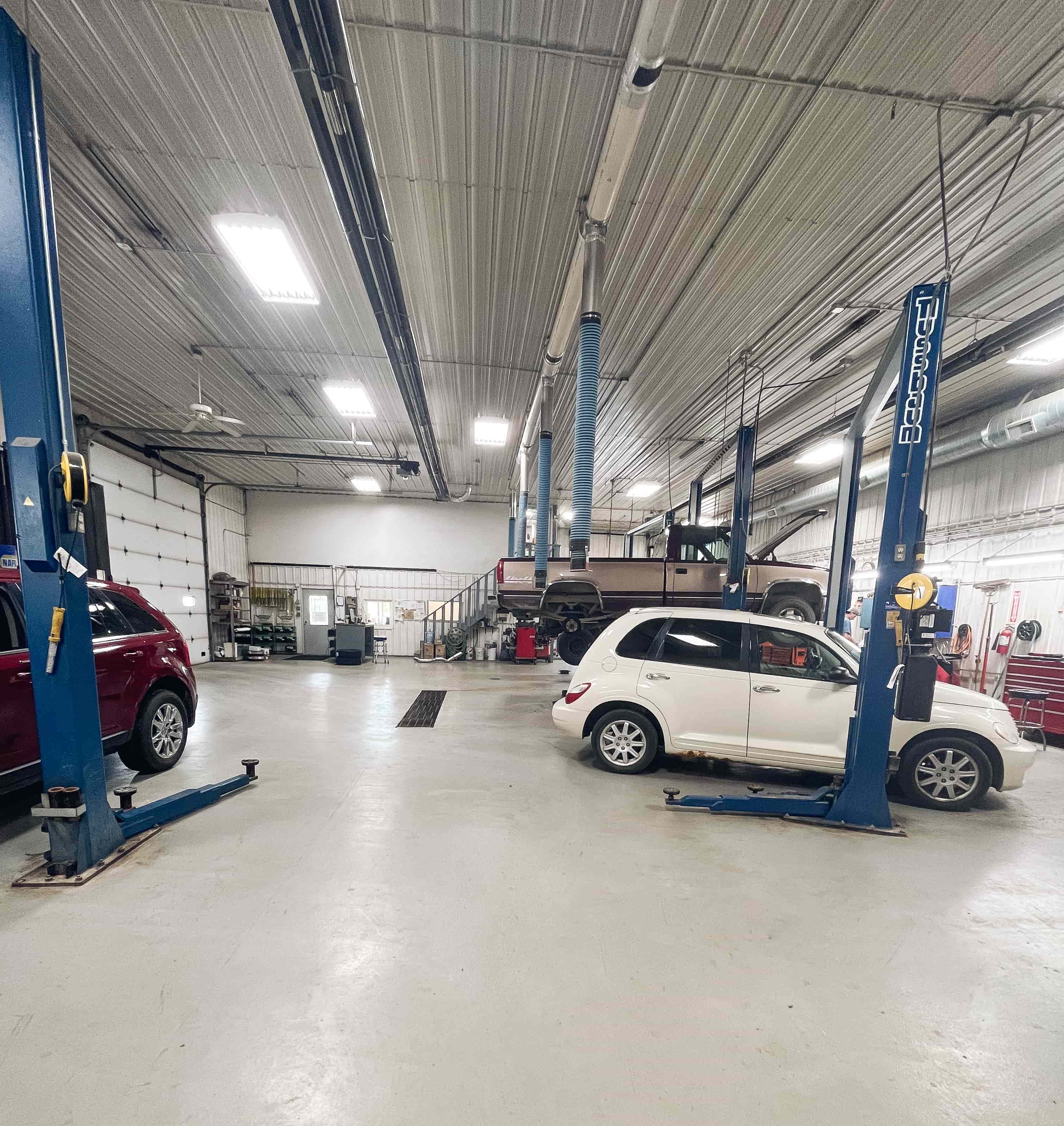 shop bay area at cannon auto repair in cannon falls mn
